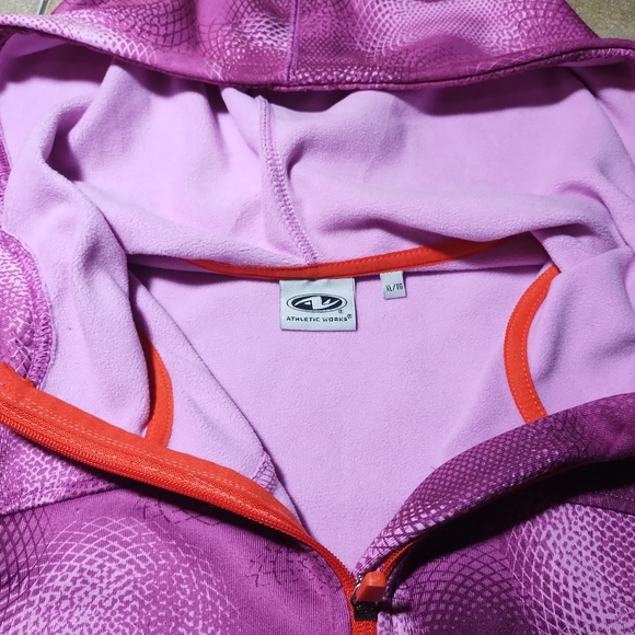 Athletic Works Pink Zip Up Hoody Sweater Size XL - Picture 4 of 10